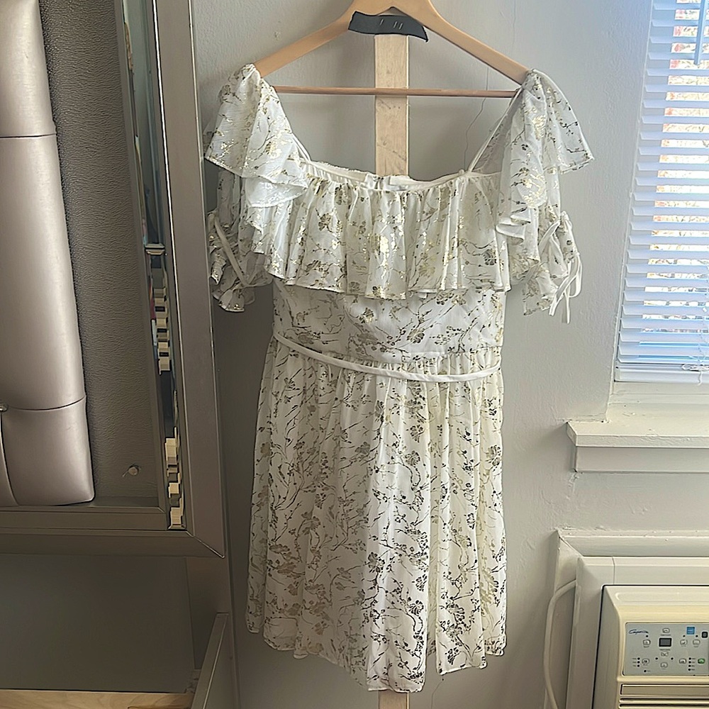 White & Gold Dress